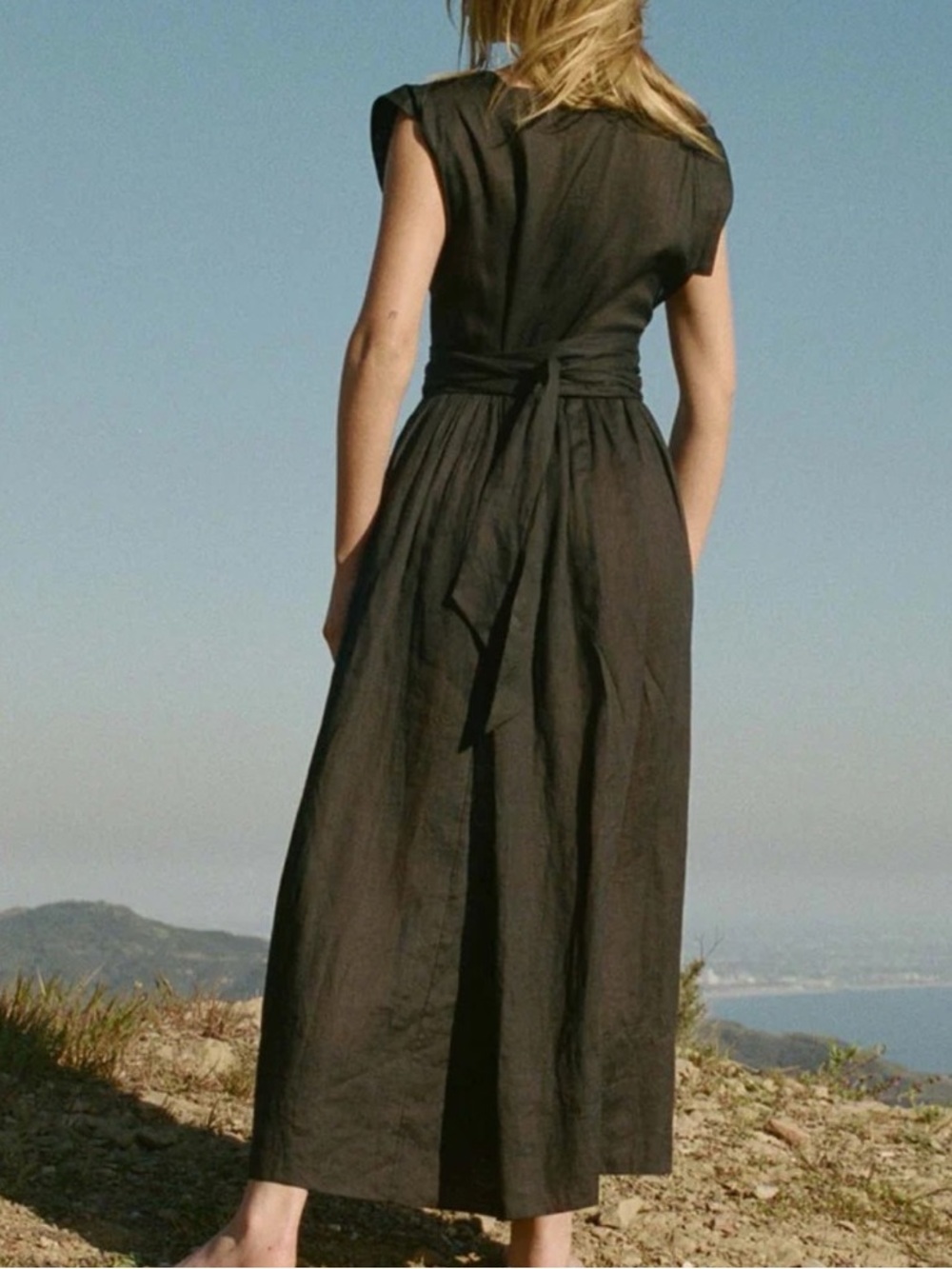 DÔEN Pacifica Dress in Black | L - Picture 4 of 16
